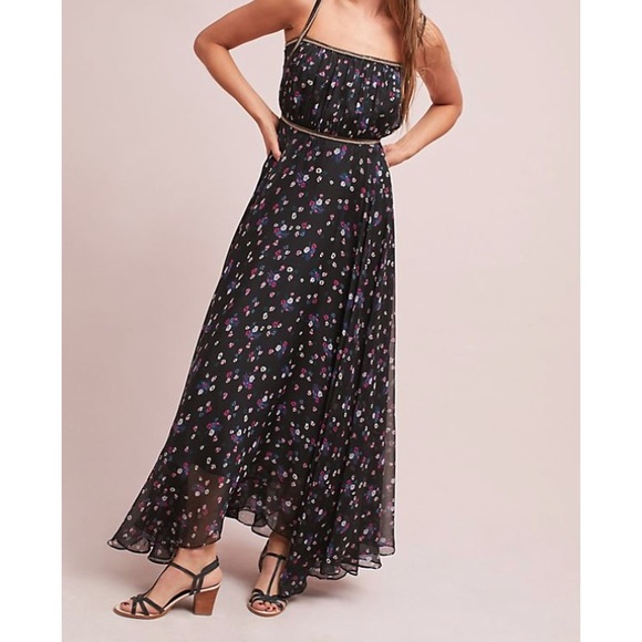 Anthropologie Dresses & Skirts - Anthropologie Pomona Floral Maxi Dress Black NEW